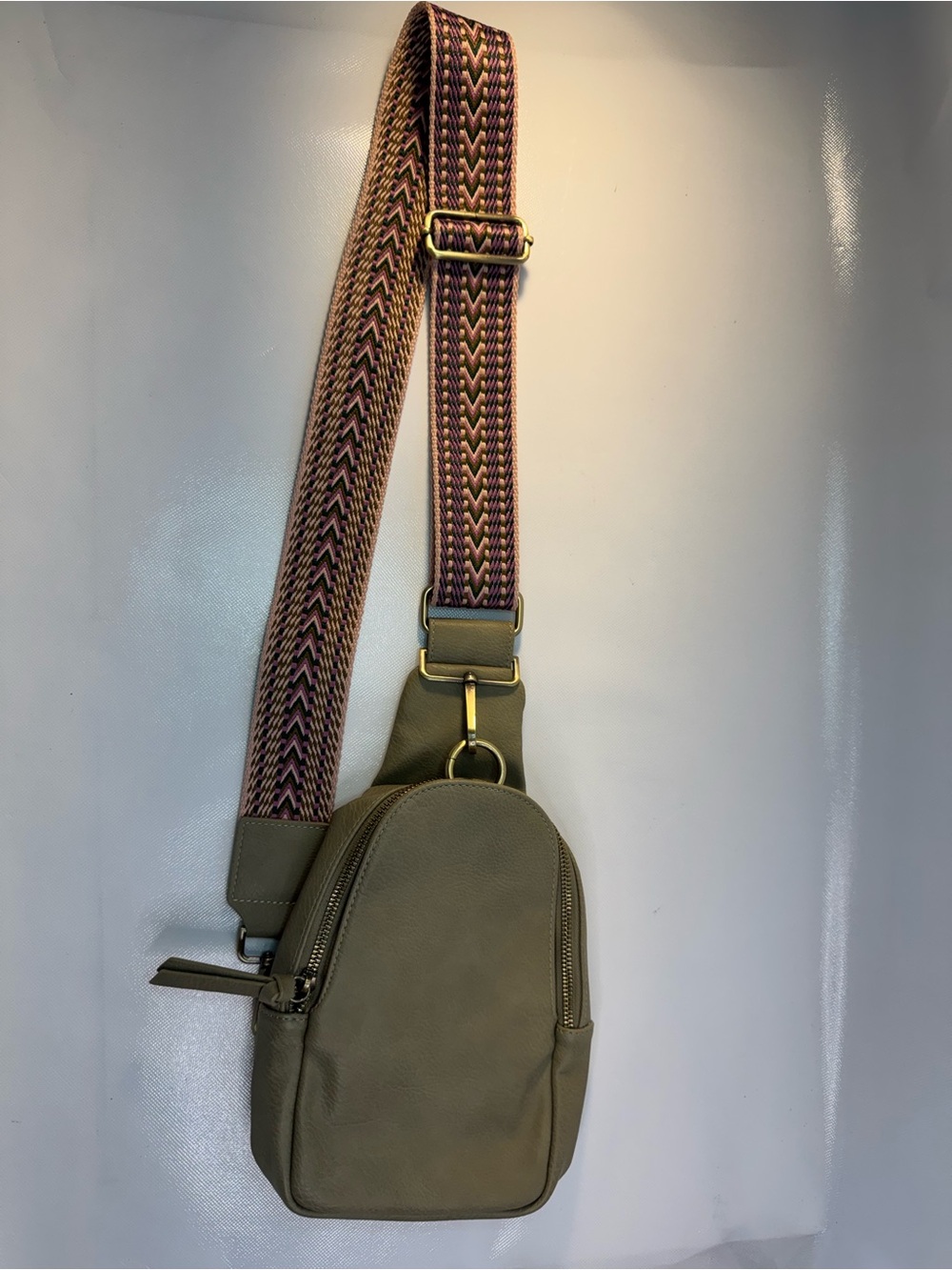 Anthropologie Urban Originals Liberty Crossbody Sling Bag Vegan Faux Leather EUC